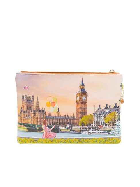 YESBAG Bolso de mano mediano con pu&ntilde;o flor amarilla - Bolsos Mujer