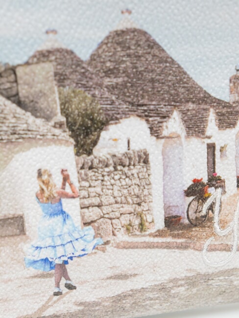 YESBAG Bolso de mano con bandolera met&aacute;lica alice in trulli - Bolsos Mujer