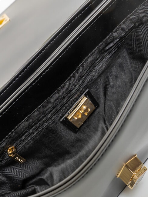 LUCY Bolso de hombro con solapa NEGRO - Bolsos Mujer