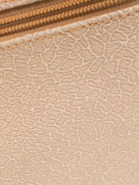LUX Bolso de mano con pu&ntilde;o y bolsillo caramel - Bolsos Mujer