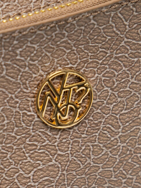 LUX Bolso de hombro tipo hobo con bolsillo havana - Bolsos Mujer