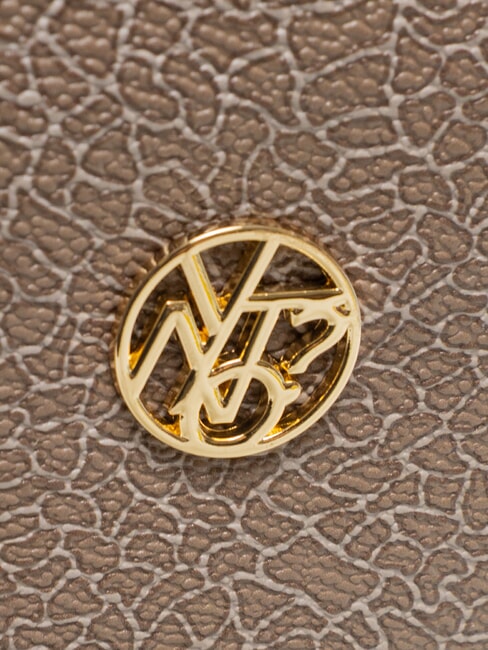 LUX Bolso de hombro con asas de cadena havana - Bolsos Mujer