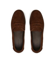 TOMMY HILFIGER CLASSIC HILFIGER Mocasines de piel de ante marr&oacute;n - Zapatos Hombre - 4