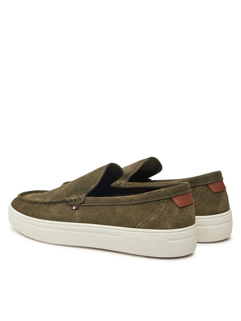 MODERN LIGHT HYBRID Mocasines de piel de ante verde militar - Zapatos Hombre