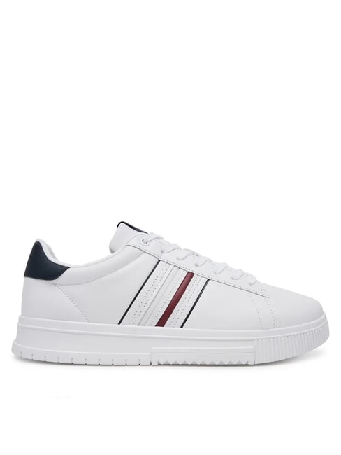 MODERN CUPSOLE STRIPES Zapatillas de cuero blanco - Zapatos Hombre