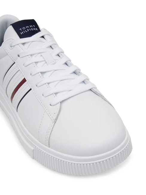 MODERN CUPSOLE STRIPES Zapatillas de cuero blanco - Zapatos Hombre