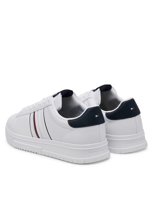 MODERN CUPSOLE STRIPES Zapatillas de cuero blanco - Zapatos Hombre
