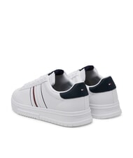 TOMMY HILFIGER MODERN CUPSOLE STRIPES Zapatillas de cuero blanco - Zapatos Hombre - 5