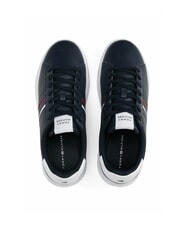 TOMMY HILFIGER MODERN CUPSOLE STRIPES Zapatillas de cuero cielo del desierto - Zapatos Hombre - 4