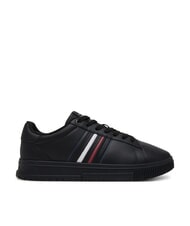 TOMMY HILFIGER MODERN CUPSOLE STRIPES Zapatillas de cuero negro - Zapatos Hombre - 2