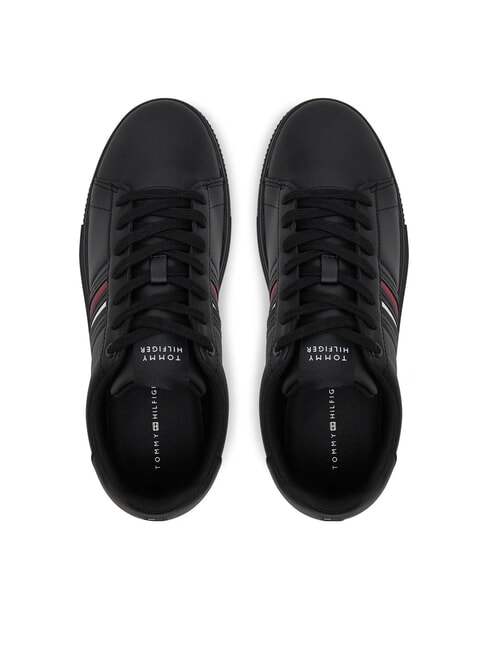 MODERN CUPSOLE STRIPES Zapatillas de cuero negro - Zapatos Hombre
