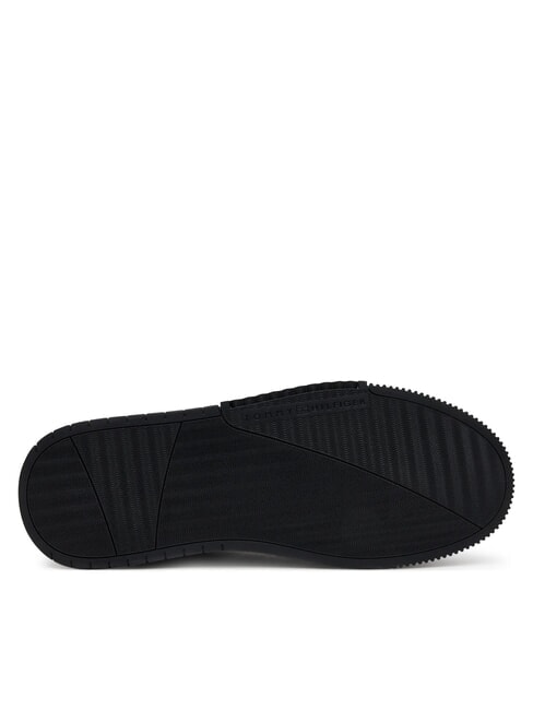 MODERN CUPSOLE STRIPES Zapatillas de cuero negro - Zapatos Hombre