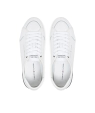 TOMMY HILFIGER CORE CORPORATE Zapatillas de cuero blanco - Zapatos Hombre - 4