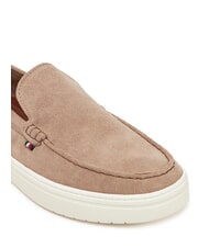 TOMMY HILFIGER MODERN LIGHT HYBRID Mocasines de piel de ante gris topo costero - Zapatos Hombre - 3
