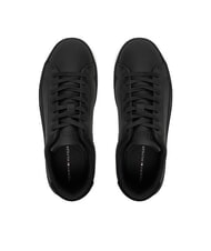 TOMMY HILFIGER COURT BETTER Zapatillas de cuero negro - Zapatos Hombre - 4