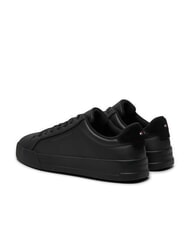 TOMMY HILFIGER COURT BETTER Zapatillas de cuero negro - Zapatos Hombre - 5