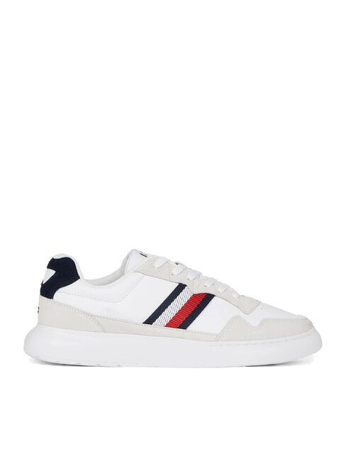 LIGHT CUPSOLE MIX Zapatillas de cuero blanco brillante/andorra - Zapatos Hombre