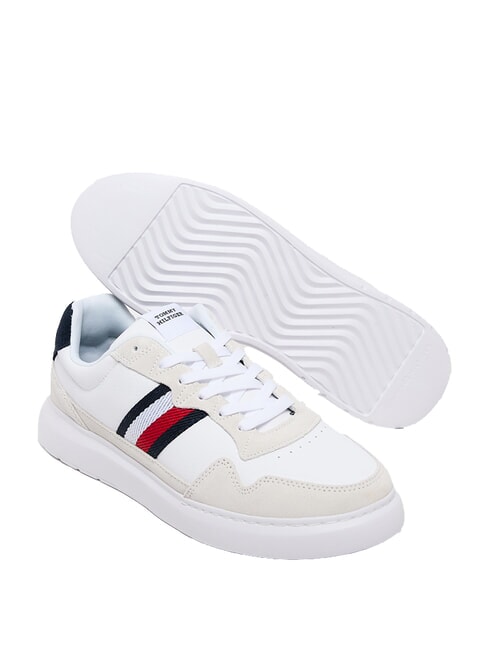 LIGHT CUPSOLE MIX Zapatillas de cuero blanco brillante/andorra - Zapatos Hombre
