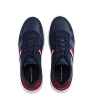 TOMMY HILFIGER LIGHT CUPSOLE MIX Zapatillas de cuero Marina de noche oscura - Zapatos Hombre - 3