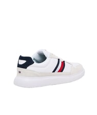 TOMMY HILFIGER LIGHT CUPSOLE MIX Zapatillas de cuero blanco brillante/andorra - Zapatos Hombre - 4