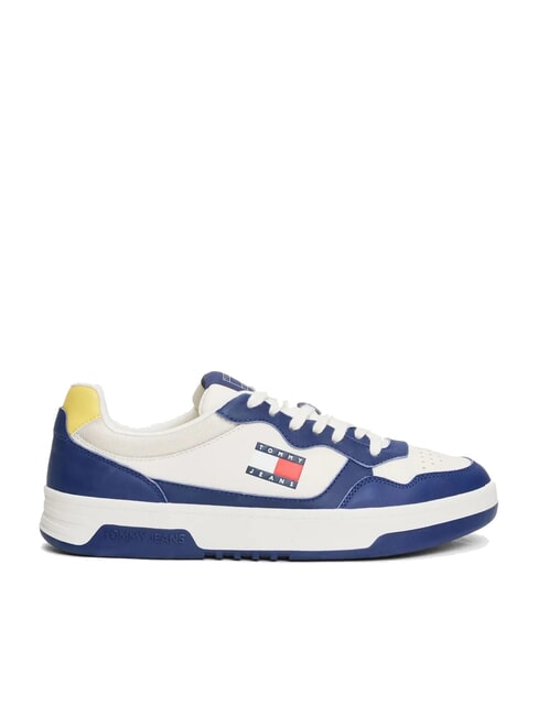 TOMMY JEANS Cupsole Zapatillas de piel azul terciopelo - Zapatos Hombre