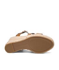 TOMMY HILFIGER TH Sandalias cu&ntilde;a alpargatas altas piel marr&oacute;n co&ntilde;ac - Zapatos Mujer - 6