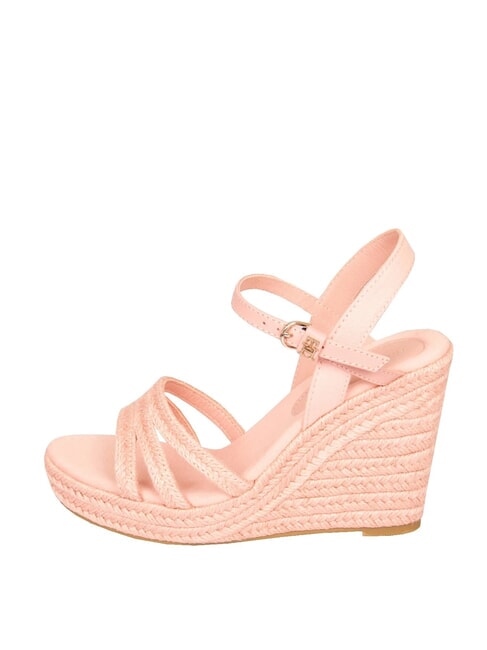 ELENA Sandalias de cu&ntilde;a con alpargatas rosa - Zapatos Mujer