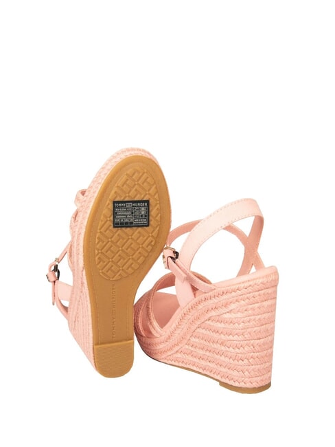 ELENA Sandalias de cu&ntilde;a con alpargatas rosa - Zapatos Mujer