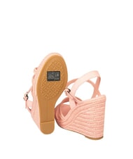 TOMMY HILFIGER ELENA Sandalias de cu&ntilde;a con alpargatas rosa - Zapatos Mujer - 4