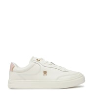 TOMMY HILFIGER ESSENTIAL CHIC COURT Zapatillas de piel para mujer blanco antiguo - Zapatos Mujer - 2