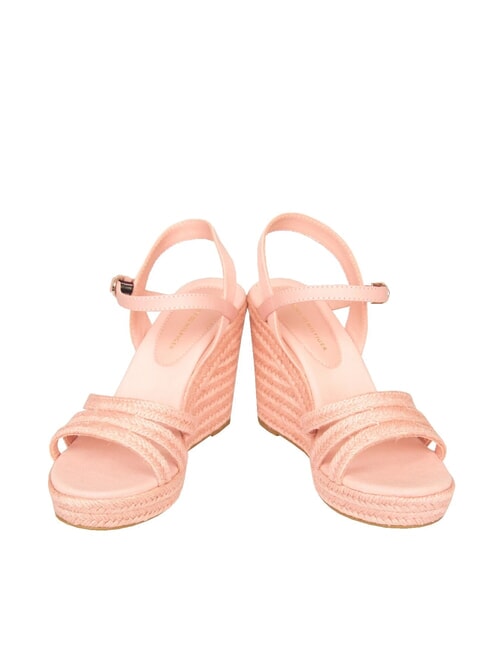 ELENA Sandalias de cu&ntilde;a con alpargatas rosa - Zapatos Mujer