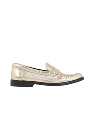 TOMMY HILFIGER TH METALLIC Mocasines de piel metalizada - Zapatos Mujer