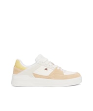 TOMMY HILFIGER BASKET MIX Zapatillas de deporte para mujer antiguo guijarro blanco/arcilloso - Zapatos Mujer - 3