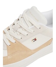 TOMMY HILFIGER BASKET MIX Zapatillas de deporte para mujer antiguo guijarro blanco/arcilloso - Zapatos Mujer - 4