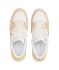TOMMY HILFIGER BASKET MIX Zapatillas de deporte para mujer antiguo guijarro blanco/arcilloso - Zapatos Mujer - 5