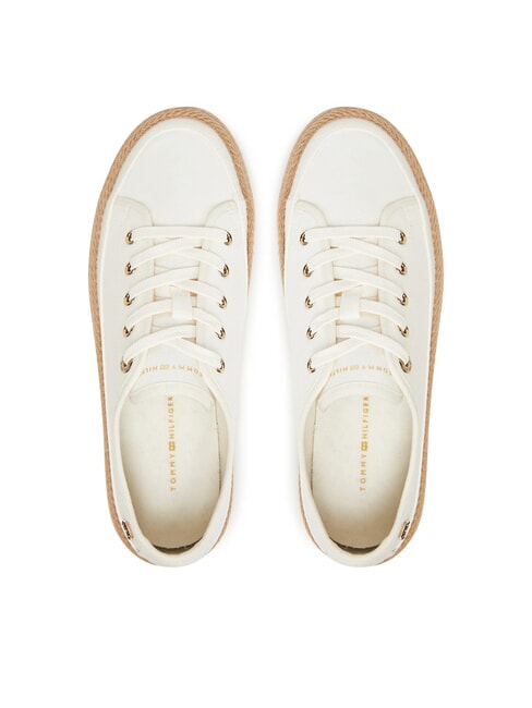 TH Zapatillas deportivas de lona con alpargatas blanco antiguo - Zapatos Mujer