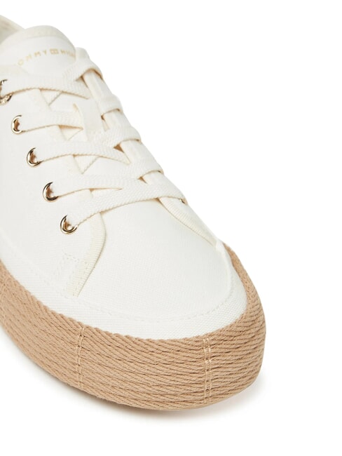 TH Zapatillas deportivas de lona con alpargatas blanco antiguo - Zapatos Mujer
