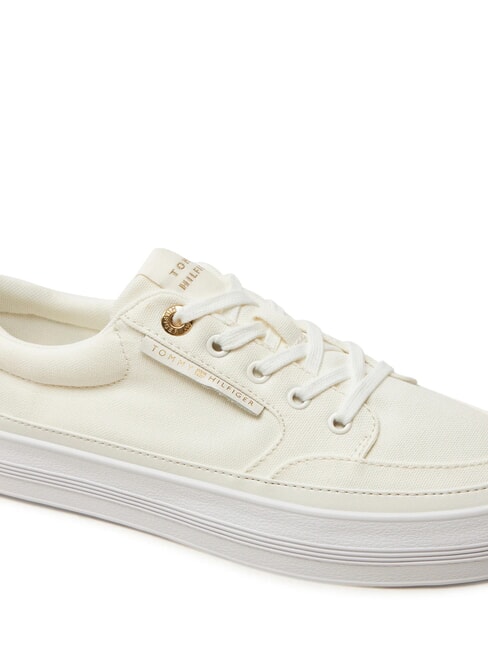 ESSENTIAL Zapatillas de plataforma de lona crudo - Zapatos Mujer