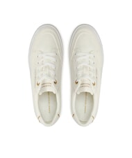 TOMMY HILFIGER ESSENTIAL Zapatillas de plataforma de lona crudo - Zapatos Mujer - 4