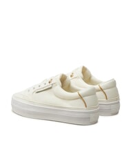 TOMMY HILFIGER ESSENTIAL Zapatillas de plataforma de lona crudo - Zapatos Mujer - 5