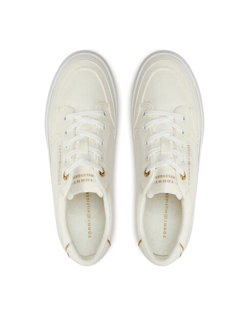 ESSENTIAL Zapatillas de plataforma de lona crudo - Zapatos Mujer