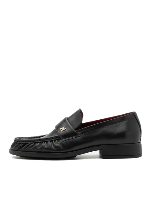 TH Mocas&iacute;n de piel para mujer negro - Zapatos Mujer