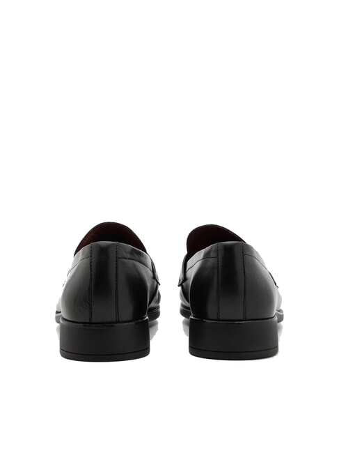 TH Mocas&iacute;n de piel para mujer negro - Zapatos Mujer