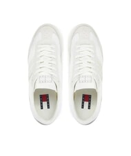 TOMMY HILFIGER TJW RETRO RUNNER Zapatillas de piel y tela crudo - Zapatos Mujer - 4