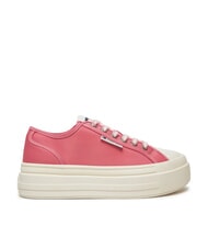 TOMMY HILFIGER TJW FOXING Zapatillas de plataforma en tejido rosa preppy - Zapatos Mujer - 2