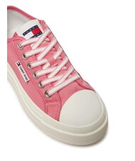 TOMMY HILFIGER TJW FOXING Zapatillas de plataforma en tejido rosa preppy - Zapatos Mujer - 3