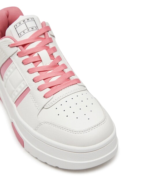 TH BROOKLYN Zapatillas de piel con plataforma plana rosa preppy - Zapatos Mujer