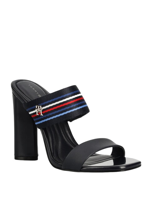 SLIDE Sandalias altas con cinta con logo espacio azul - Zapatos Mujer