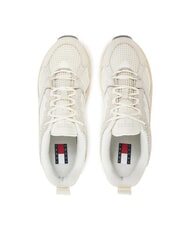 TOMMY HILFIGER ARCHIVE '97 Zapatillas de running de piel y tela marfil - Zapatos Mujer - 4