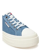 TOMMY HILFIGER TJW FOXING Zapatillas de plataforma de lona dril - Zapatos Mujer - 3